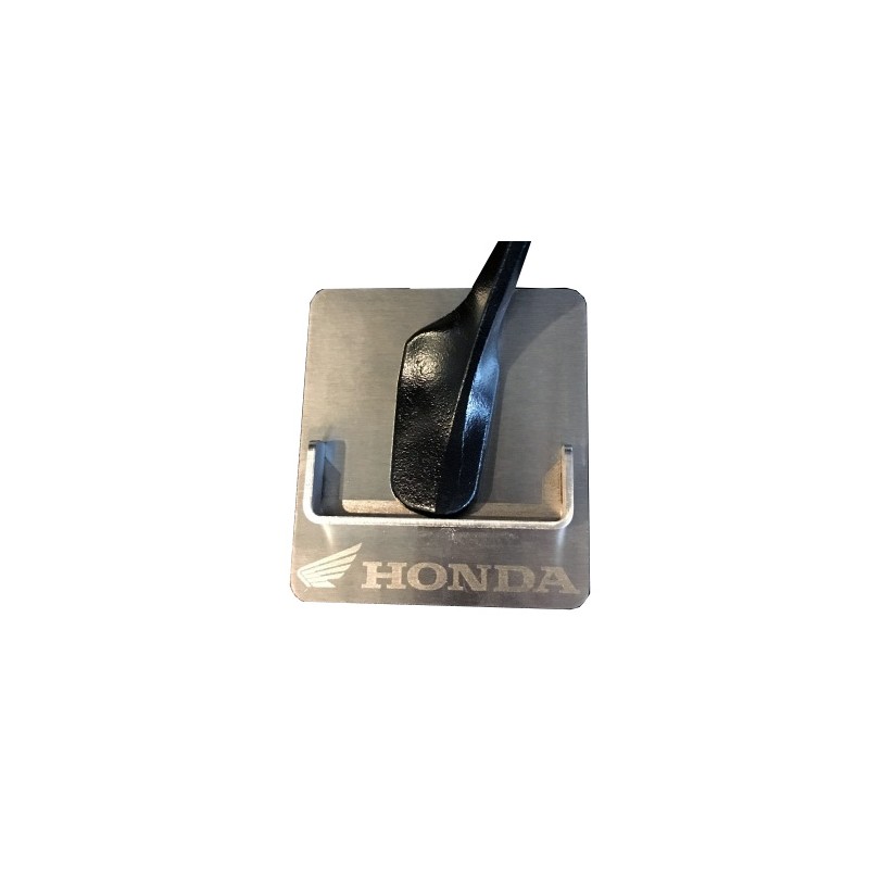 H.1PORTEBEQUILLE-WEB : Repose béquille Inox HONDA Honda Sportswear officiel H.1PORTEBEQUILLE-WEB : Repose béquille Inox HONDA Honda Sportswear officiel
