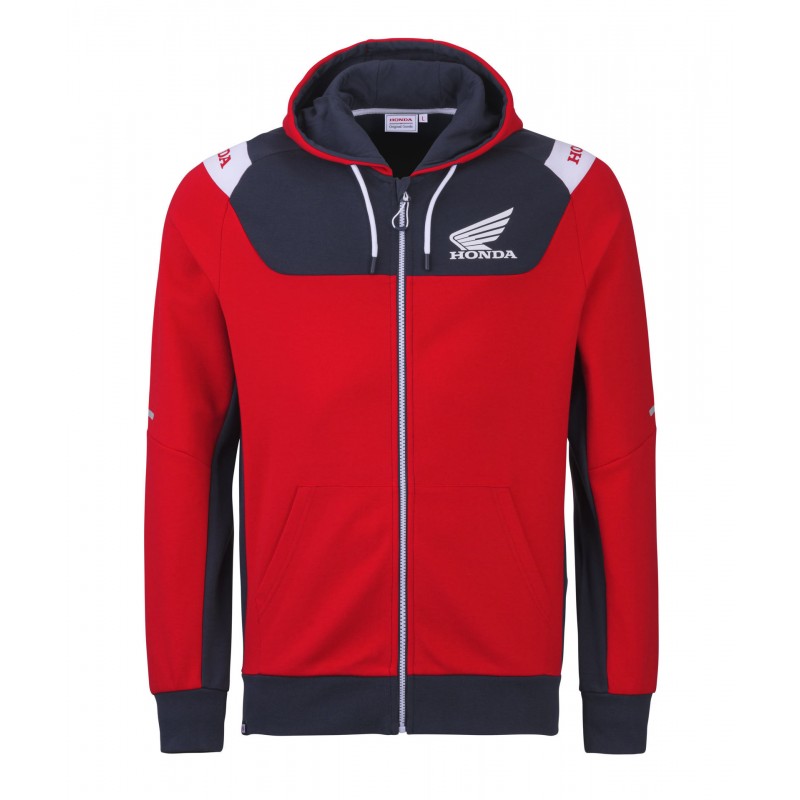 263-4603010 : HONDA Racing Zipped Hoodie Honda Sportswear officiel