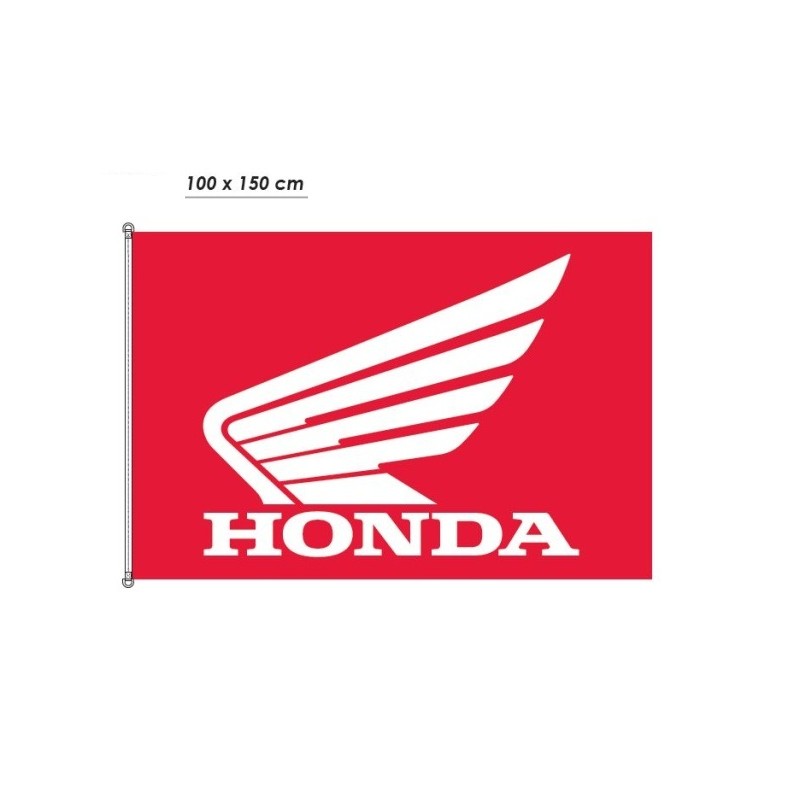H.1DRAPORECT-WEB : Bandera roja HONDA Honda Sportswear officiel