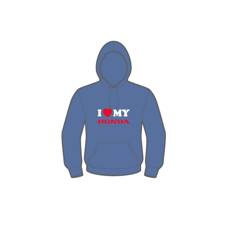 H.1SWEATLOV-WEB : Honda Kapuzenpullover I Love My Honda Sportswear officiel