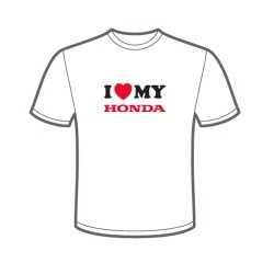 H.1TSHIRTLOV-WEB : T-Shirt Kocham Moją Hondę Honda Sportswear officiel