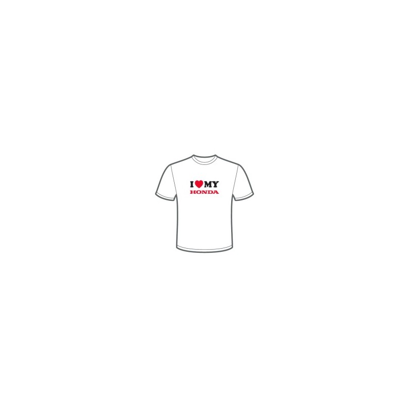 H.1TSHIRTLOV-WEB : T-Shirt Kocham Moją Hondę Honda Sportswear officiel
