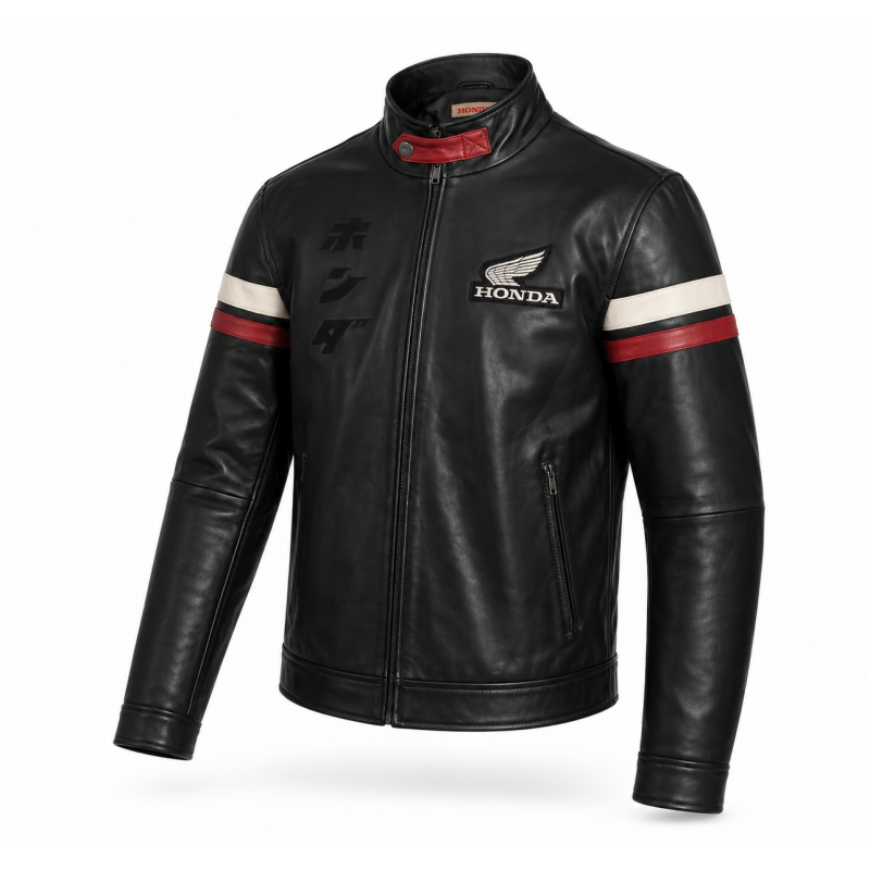 08AUD-TJA-002 : Veste en cuir Héritage HONDA Honda Sportswear officiel