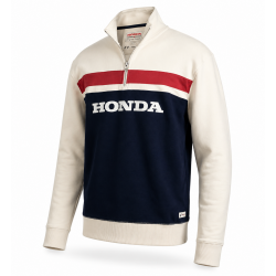 08AUD-THD-002 : Bluza Heritage z suwakiem 1/4 HONDA Honda Sportswear officiel