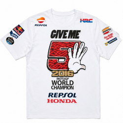 1633091 : T-shirt Marquez Campeão 2016 Honda Sportswear officiel